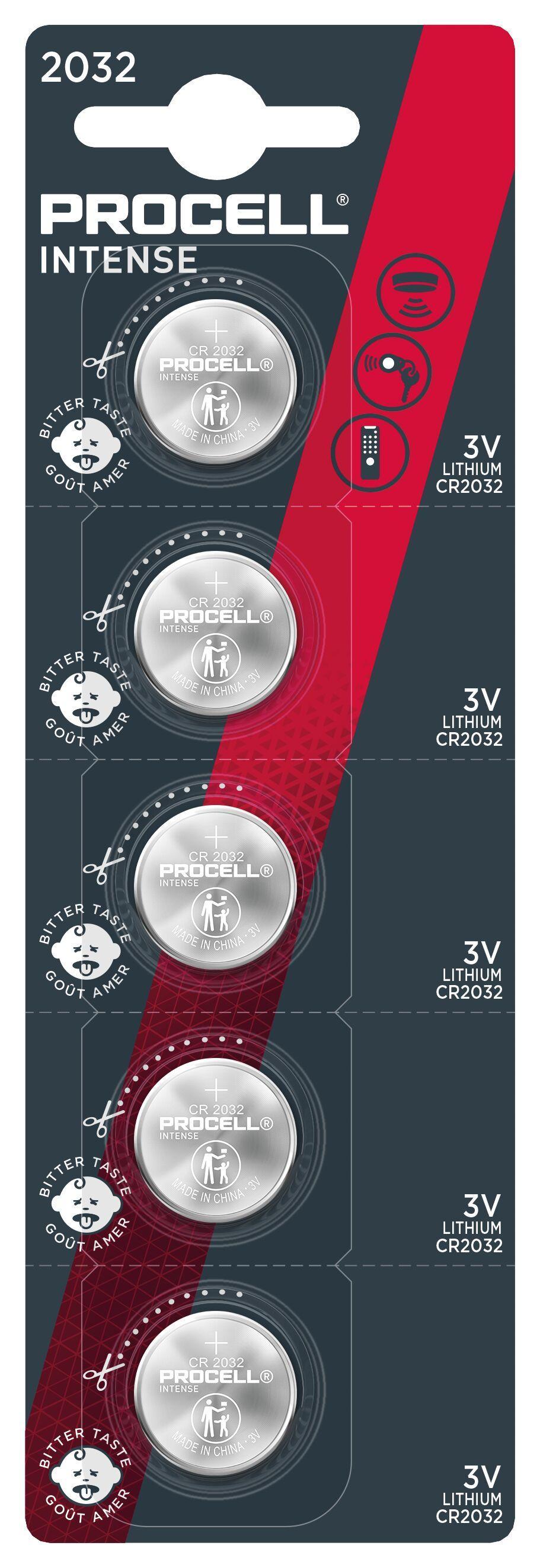 Бутонна батерия DURACELL PROCELL CR2032, 3V, 5 бр. в блистер, Литиева, /цена за 1 батерия/ | JAR Computers Бутонна батерия DURACELL PROCELL CR2032, 3V, 5 бр. в блистер, Литиева, /цена за 1 батерия/