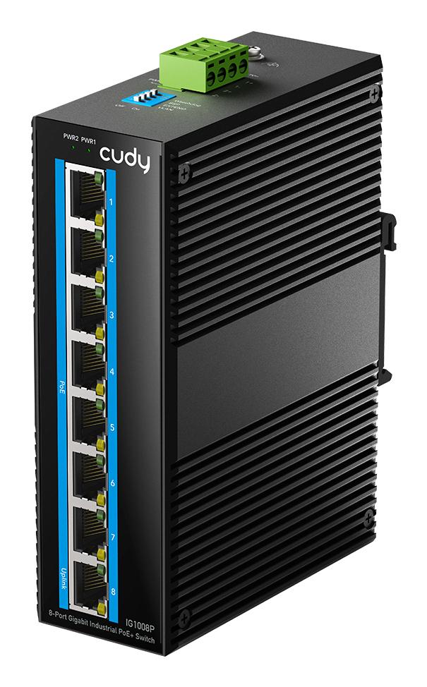 Cudy IG1008P мрежов суич Неуправляем Gigabit Ethernet (10/100/1000) Захранване по Ethernet (PoE) Черен | JAR Computers Cudy IG1008P мрежов суич Неуправляем Gigabit Ethernet (10/100/1000) Захранване по Ethernet (PoE) Черен