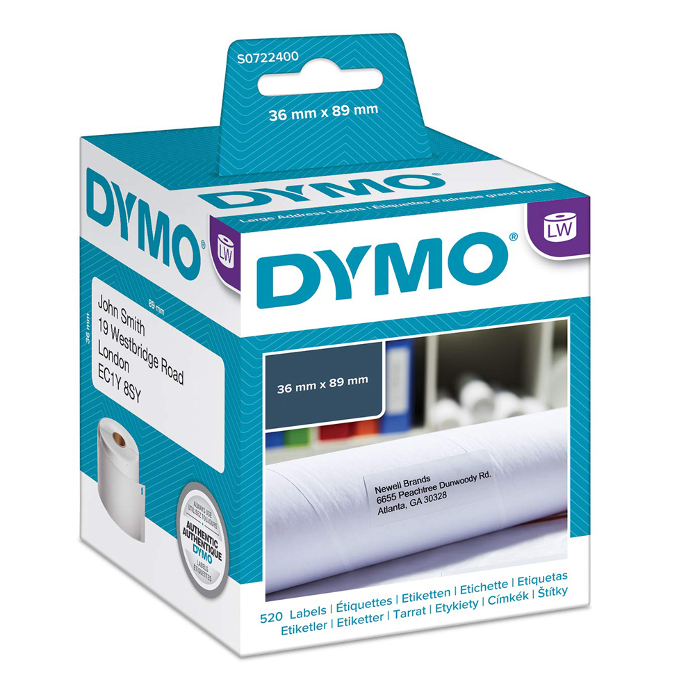 DYMO 99012 LW EURO LABEL 89x36mm (2 Rolls) (DYMO99012)
