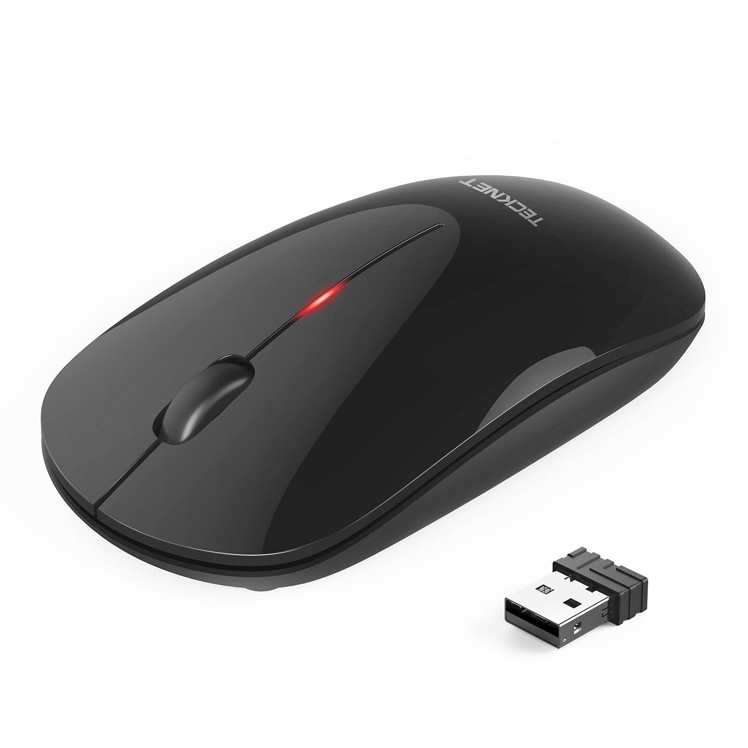 Ергономична безжична мишка (за Mac и PC) - TeckNet WM008 2.4G Wireless Mouse (черна) | JAR Computers Ергономична безжична мишка (за Mac и PC) - TeckNet WM008 2.4G Wireless Mouse (черна)