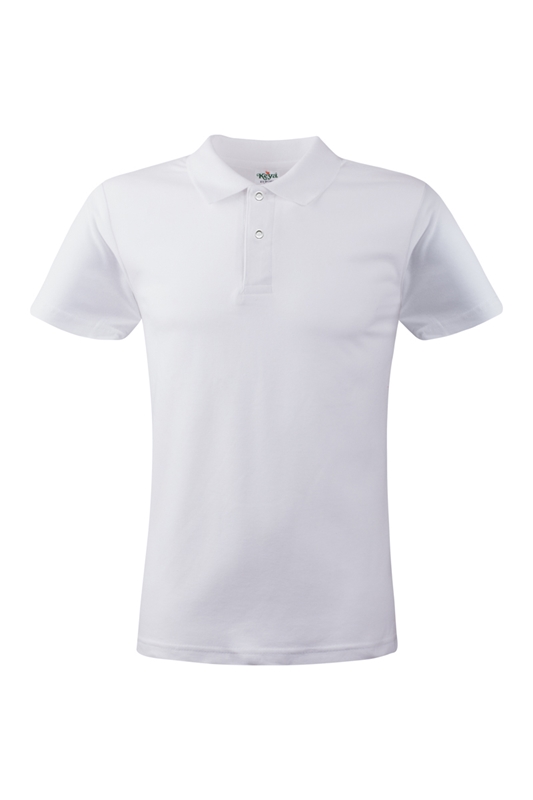 KEYA Мъжка тениска с яка MPS180, размер XXXL, бяла | JAR Computers KEYA Мъжка тениска с яка MPS180, размер XXXL, бяла