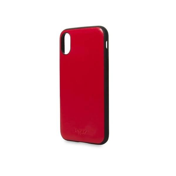 Кожен кейс (естествена кожа) за iPhone XS, iPhone X - Knomo Moulded Open Face Leather Case (червен) | JAR Computers Кожен кейс (естествена кожа) за iPhone XS, iPhone X - Knomo Moulded Open Face Leather Case (червен)