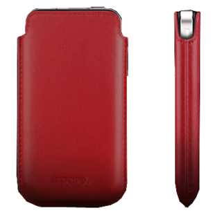 Кожен калъф от естествена кожа за iPhone 4/4S - More-Thing Classic Collection (червен) | JAR Computers Кожен калъф от естествена кожа за iPhone 4/4S - More-Thing Classic Collection (червен)