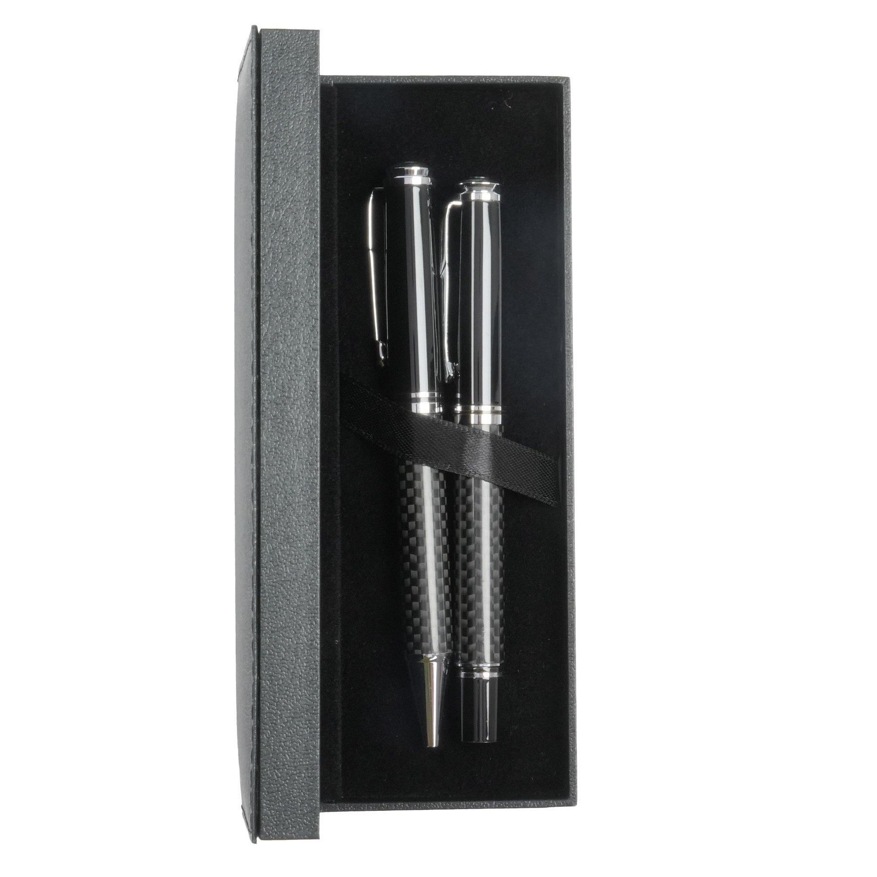 Office 1 Комплект химикалка и ролер Carbon, метални, черни | JAR Computers Office 1 Комплект химикалка и ролер Carbon, метални, черни