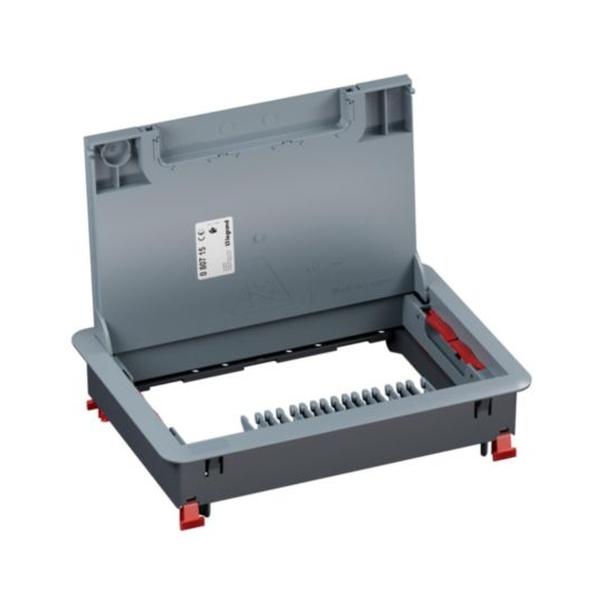 Подова ревизионна кутия пластмаса за бетонен под 8/12M празна 203x286mm - Legrand Floor box 080715 | JAR Computers Подова ревизионна кутия пластмаса за бетонен под 8/12M празна 203x286mm - Legrand Floor box 080715