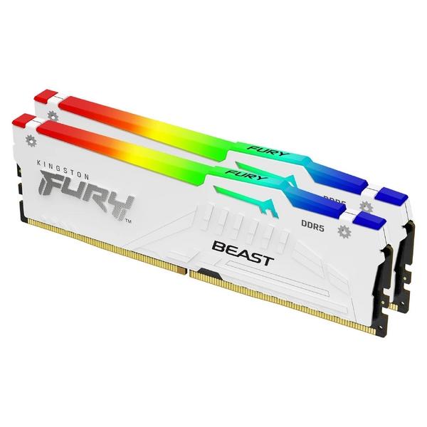 RAM D5 32G 2x16 6000 CL36, Kingston Fury White RGB | JAR Computers RAM D5 32G 2x16 6000 CL36, Kingston Fury White RGB