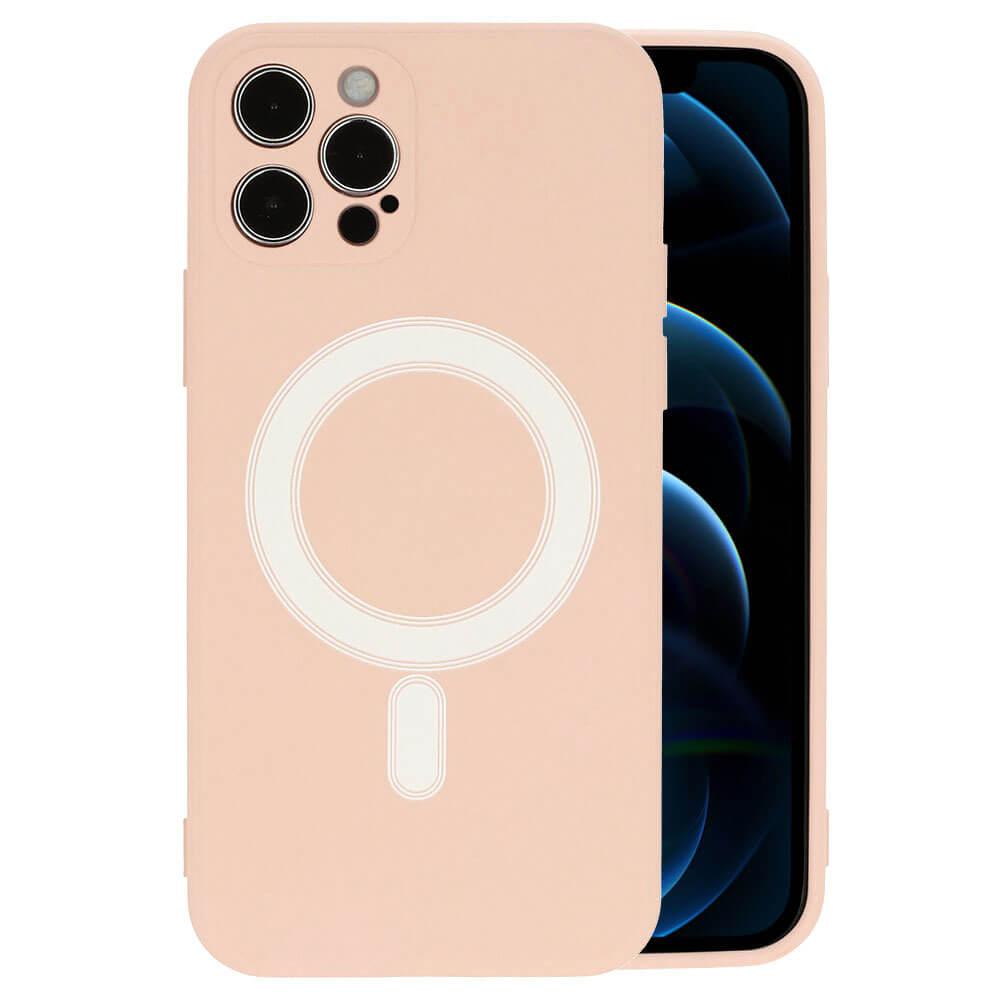 Силиконов (TPU) калъф с вграден магнитен конектор (MagSafe) за iPhone 12 mini - Tel Protect MagSilicone Case (бежов) | JAR Computers Силиконов (TPU) калъф с вграден магнитен конектор (MagSafe) за iPhone 12 mini - Tel Protect MagSilicone Case (бежов)