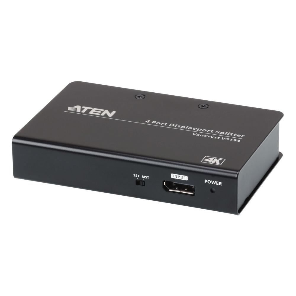 ATEN VS194 :: 4-портов True 4K DisplayPort сплитер