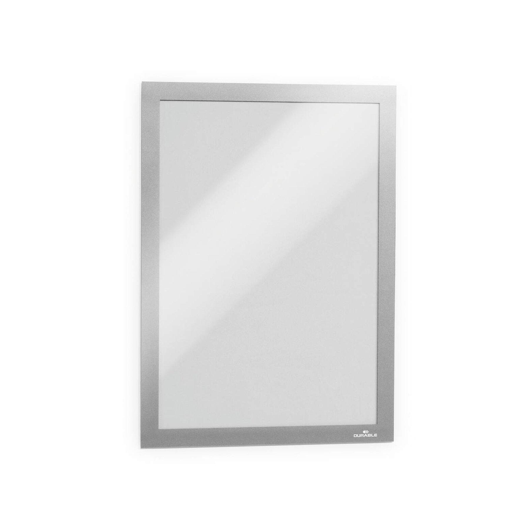 Durable Рамка Duraframe, самозалепваща се, магнитна, A4, сребриста | JAR Computers Durable Рамка Duraframe, самозалепваща се, магнитна, A4, сребриста