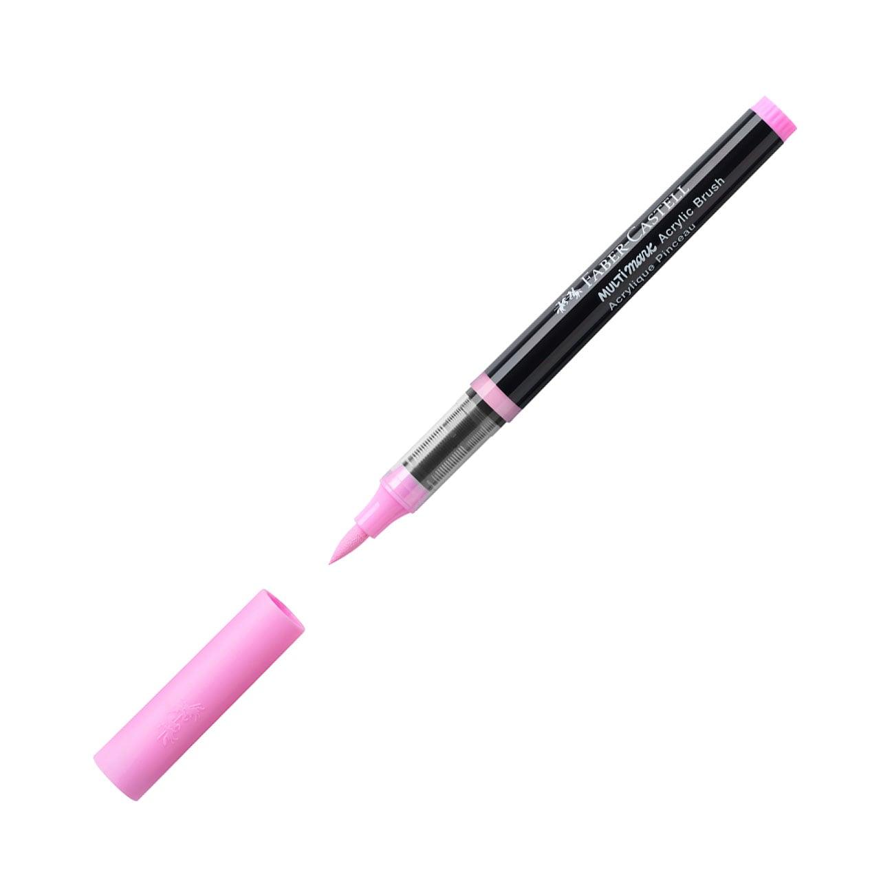 Faber-Castell Маркер-четка Multimark, акрилен, розова дъвка