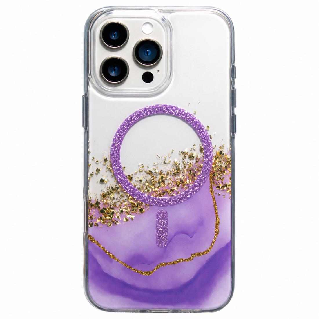 Калъф KARAT MagSafe Apple iPhone 13/14 /purpurite marble/ | JAR Computers Калъф KARAT MagSafe Apple iPhone 13/14 /purpurite marble/