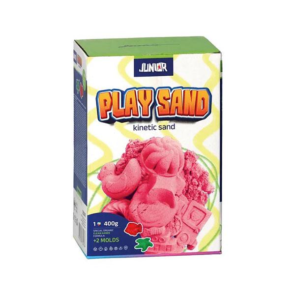 Кинетичен пясък Junior Play Sand, с формички, 400 g, розов | JAR Computers Кинетичен пясък Junior Play Sand, с формички, 400 g, розов