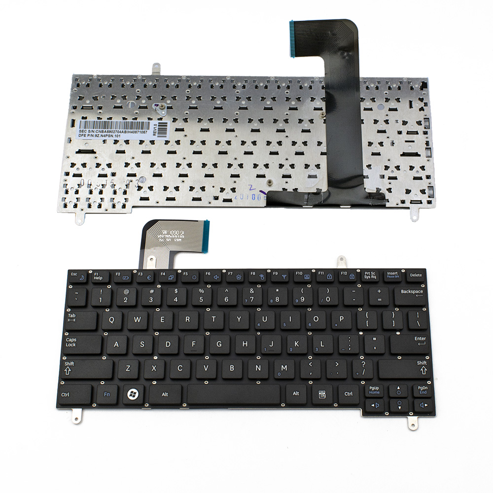 Клавиатура за лаптоп Samsung Mini Laptop N210 N220 Черна Без Рамка (Малък Ентър) с Кирилица / Black Without Frame US | JAR Computers Клавиатура за лаптоп Samsung Mini Laptop N210 N220 Черна Без Рамка (Малък Ентър) с Кирилица / Black Without Frame US