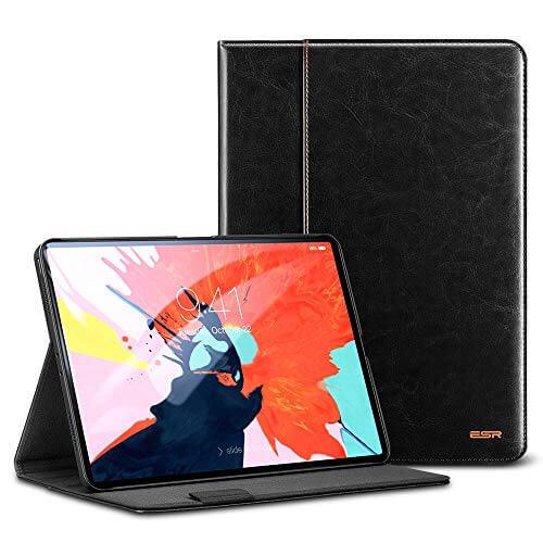 Кожен калъф и поставка за iPad Pro 11 (2018) - ESR Premium Intelligent Leather Case (черен) | JAR Computers Кожен калъф и поставка за iPad Pro 11 (2018) - ESR Premium Intelligent Leather Case (черен)