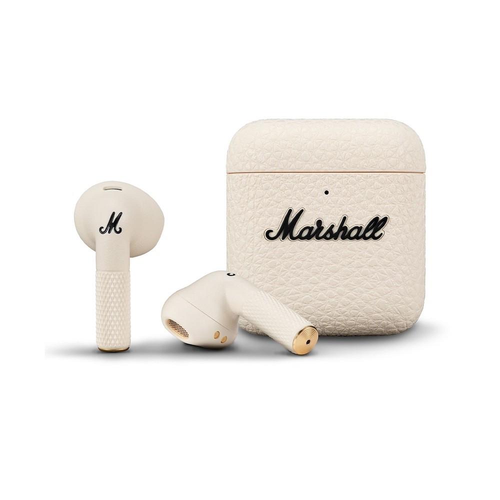 Marshall Minor IV TWS True Wireless Bluetooth Earphones - безжични блутут слушалки със зареждащ кейс (кремав) 
