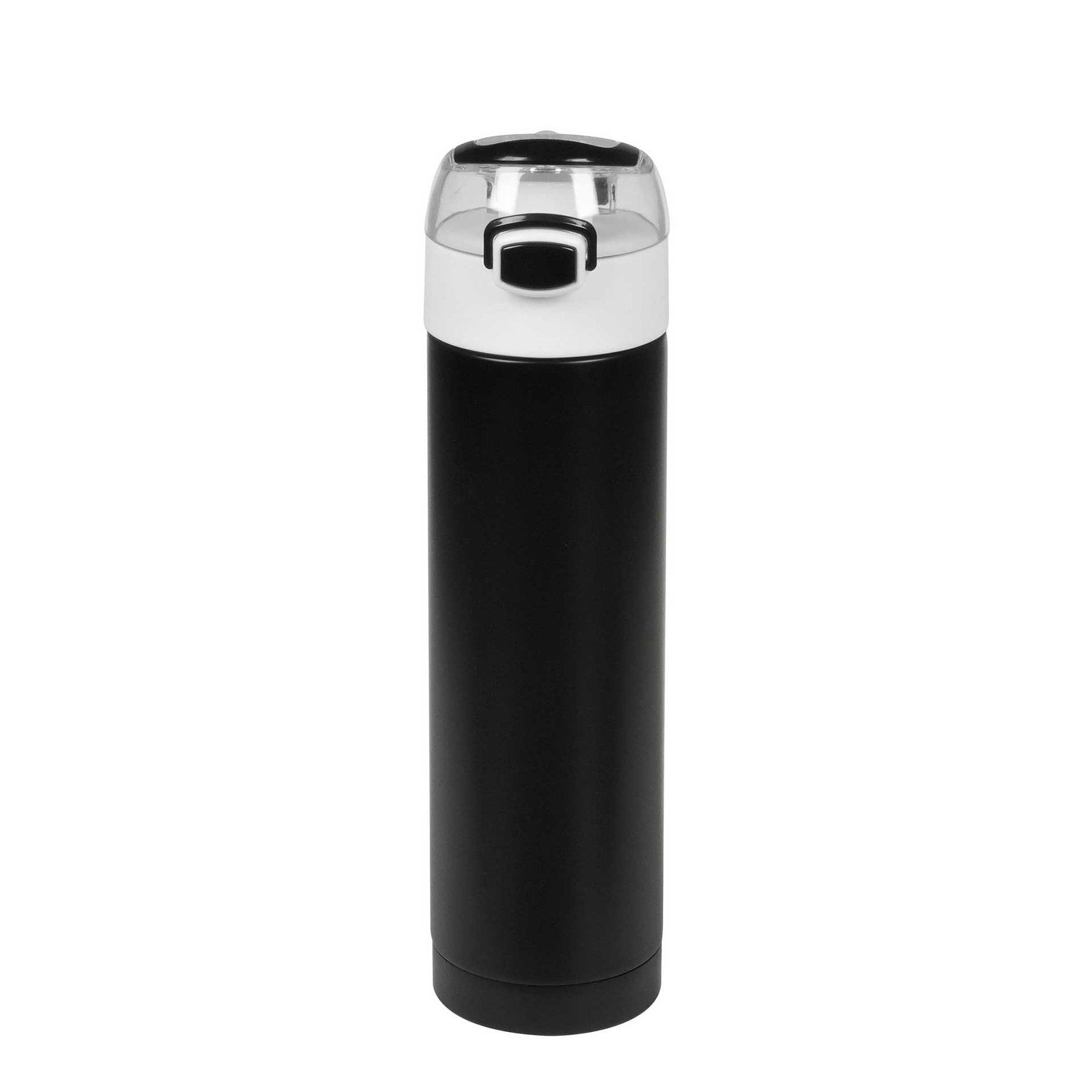 Office 1 Бутилка Metropolis, метална, двустенна, 500 ml, черна | JAR Computers Office 1 Бутилка Metropolis, метална, двустенна, 500 ml, черна