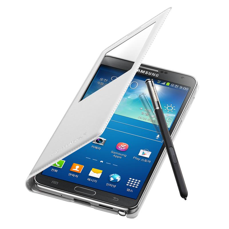 Оригинален кожен калъф за Samsung Note 3 - Samsung S-View Cover EF-CN900 (бял) | JAR Computers Оригинален кожен калъф за Samsung Note 3 - Samsung S-View Cover EF-CN900 (бял)
