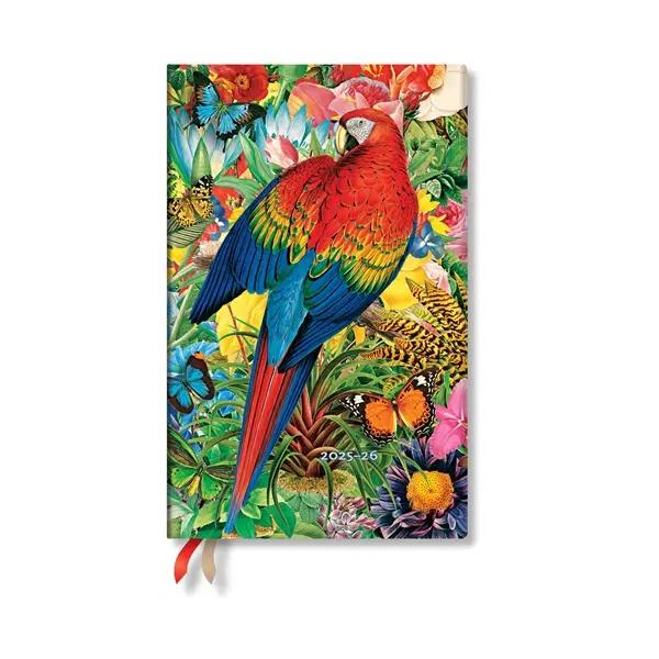 Paperblanks Планер Tropical Garden, Maxi, вертикален, мека корица, 112 листа, за 2025-2026 година