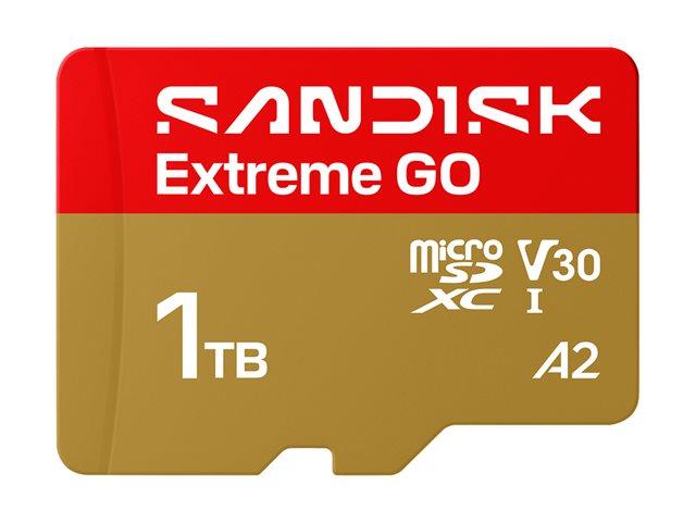 SANDISK Extreme GO microSDXC UHS-I Card 1TBMicroSD 240MB/s Read / 160MB/s Write 5K video | JAR Computers SANDISK Extreme GO microSDXC UHS-I Card 1TBMicroSD 240MB/s Read / 160MB/s Write 5K video