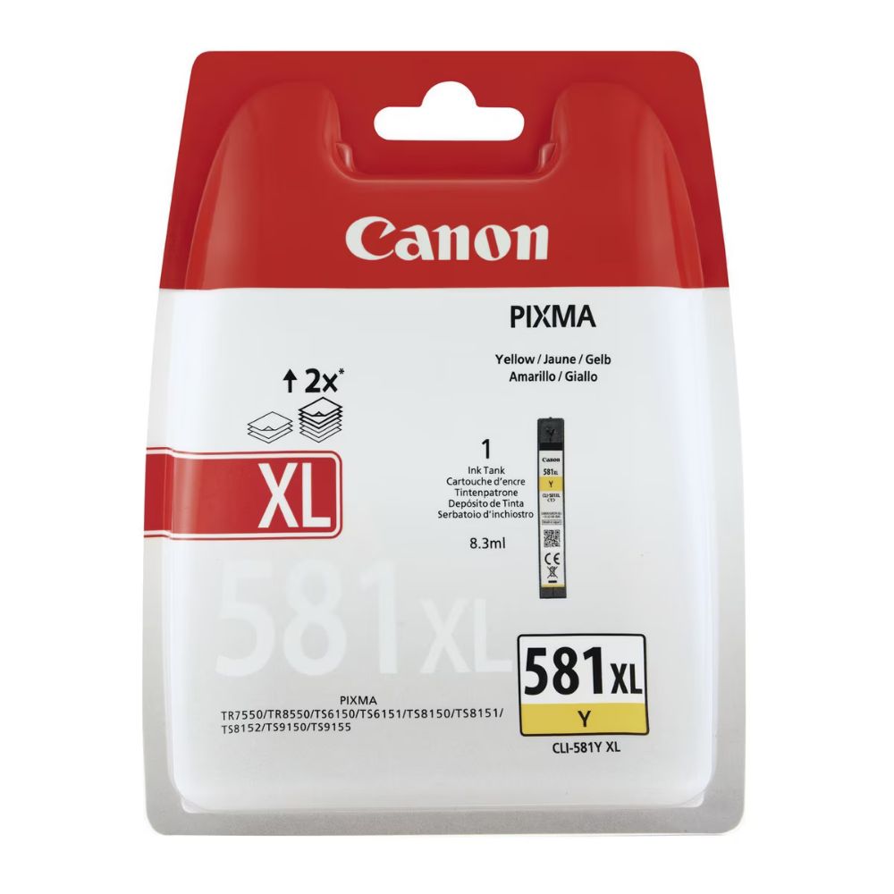 TR7550/TR8550/TS6150/TS8150 INK YELLOW XL (2051C004) (CANCLI-581YXLBLP)