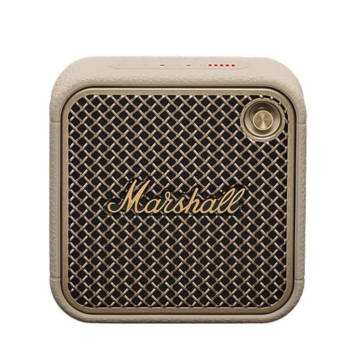 Уникален безжичен портативен аудиофилски спийкър (кремав) - Marshall Willen II Bluetooth Wireless Speaker | JAR Computers Уникален безжичен портативен аудиофилски спийкър (кремав) - Marshall Willen II Bluetooth Wireless Speaker