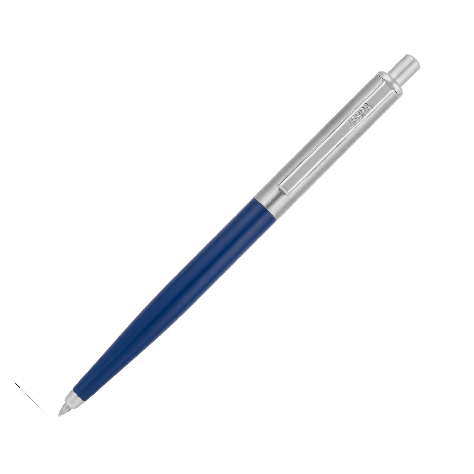 Zebra Химикалка 901, метална, в кутия, 0.7 mm, синя
