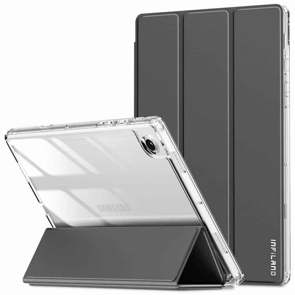 Хибриден удароустойчив кейс Samsung Galaxy Tab A8 10.5 (2021) - Infiland Rugged Crystal Case (сив) | JAR Computers Хибриден удароустойчив кейс Samsung Galaxy Tab A8 10.5 (2021) - Infiland Rugged Crystal Case (сив)