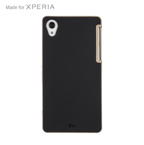 Кейс с висока защита за Sony Xperia Z2 - CaseMate Slim Tough Case (черен-златист) | JAR Computers Кейс с висока защита за Sony Xperia Z2 - CaseMate Slim Tough Case (черен-златист)
