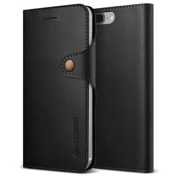 Кожен калъф (естествена кожа), тип портфейл за iPhone 8 Plus, iPhone 7 Plus - Verus Native Diary Case (черен) | JAR Computers Кожен калъф (естествена кожа), тип портфейл за iPhone 8 Plus, iPhone 7 Plus - Verus Native Diary Case (черен)