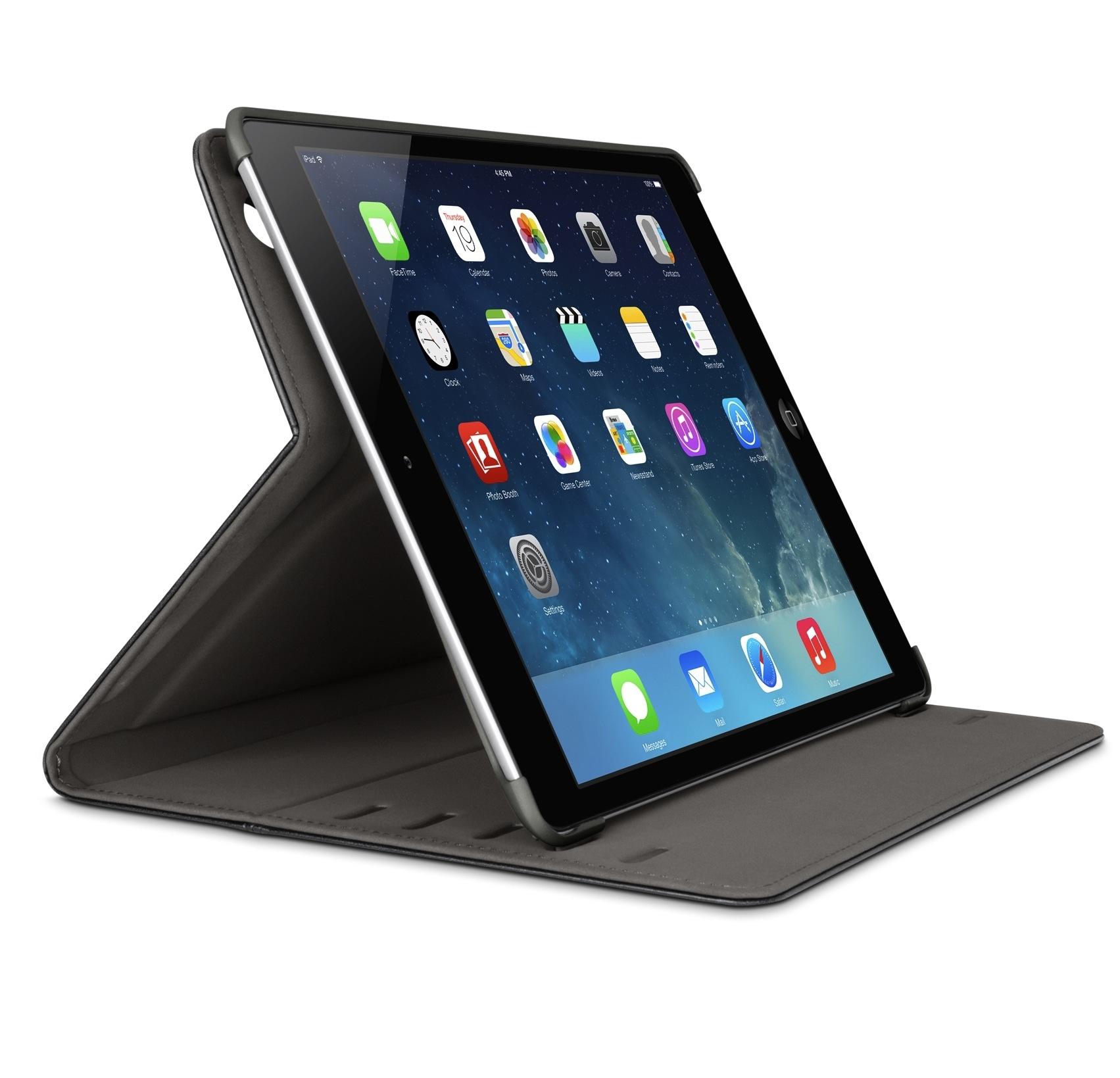 Кожен кейс и поставка за iPad Air, iPad 5 (2017) - Belkin Dash Tab Case (черен) | JAR Computers Кожен кейс и поставка за iPad Air, iPad 5 (2017) - Belkin Dash Tab Case (черен)