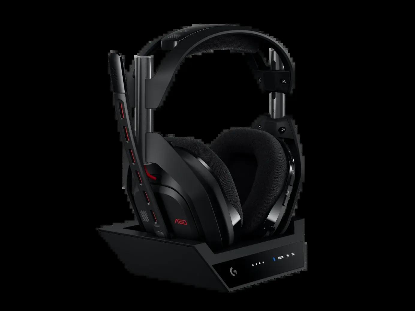 Logitech Astro A50 Lightspeed безжични слушалки със станция , черни