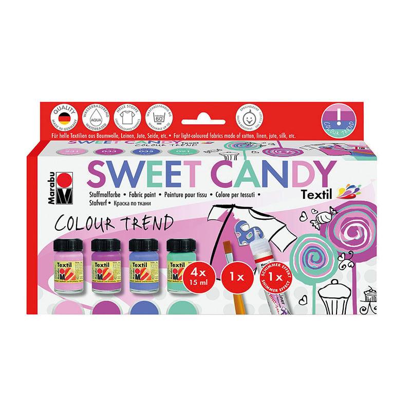 Marabu Бои за текстил Textil Sweet Candy, 15 ml, 4 броя | JAR Computers Marabu Бои за текстил Textil Sweet Candy, 15 ml, 4 броя