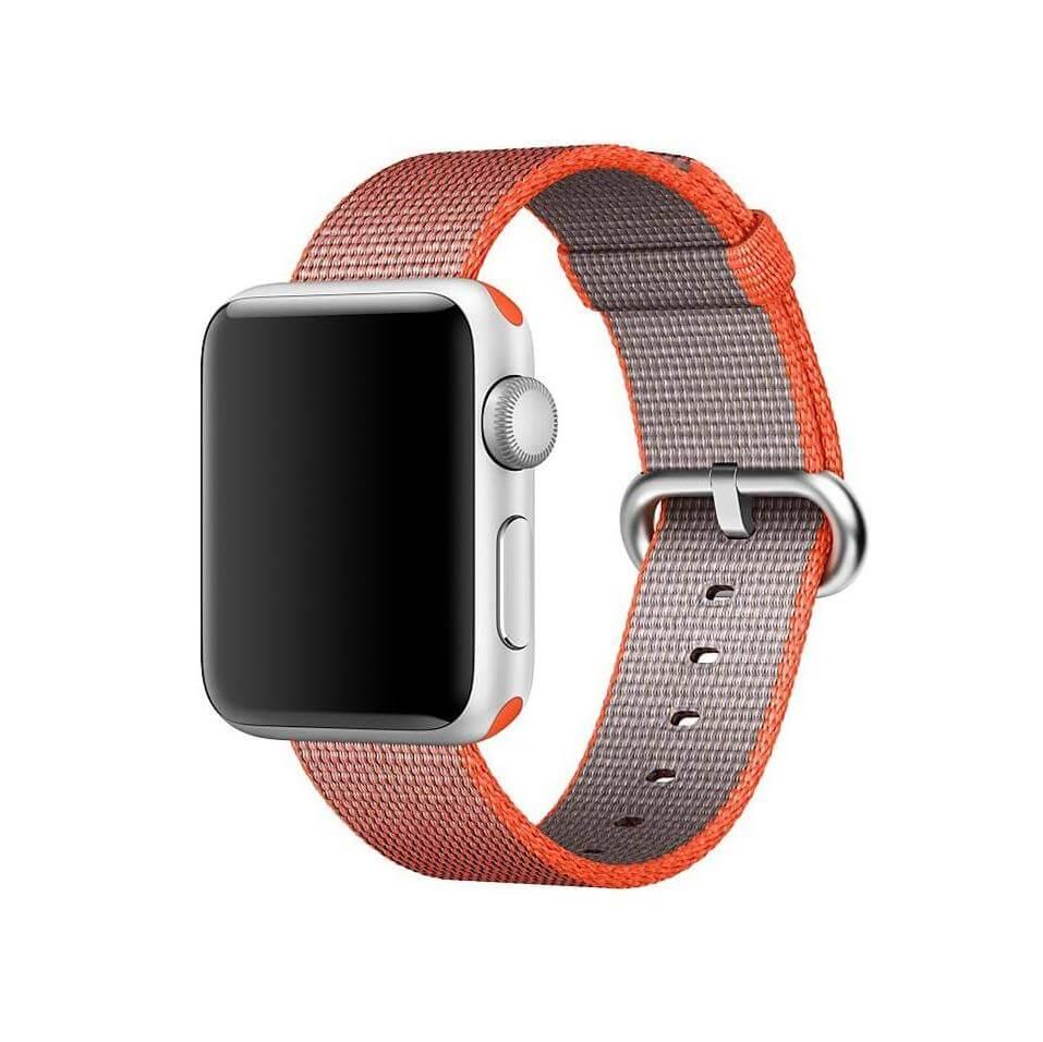 Oригинална текстилна каишка за Apple Watch 38мм, 40мм, 41мм, 42мм (2024) - Apple Watch Woven Nylon Band Black (оранжев) | JAR Computers Oригинална текстилна каишка за Apple Watch 38мм, 40мм, 41мм, 42мм (2024) - Apple Watch Woven Nylon Band Black (оранжев)