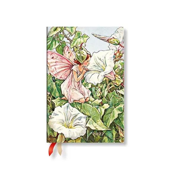 Paperblanks Планер Bindweed Fairy, Mini, хоризонтален, мека корица, 88 листа, за 2027 година | JAR Computers Paperblanks Планер Bindweed Fairy, Mini, хоризонтален, мека корица, 88 листа, за 2027 година