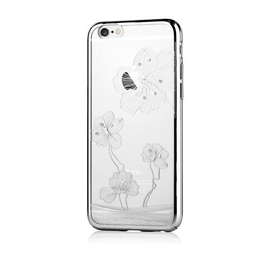 Поликарбонатов кейс за iPhone 6, iPhone 6S (с кристали Сваровски) - Comma Crystal Flora 360 Case (сребрист) | JAR Computers Поликарбонатов кейс за iPhone 6, iPhone 6S (с кристали Сваровски) - Comma Crystal Flora 360 Case (сребрист)