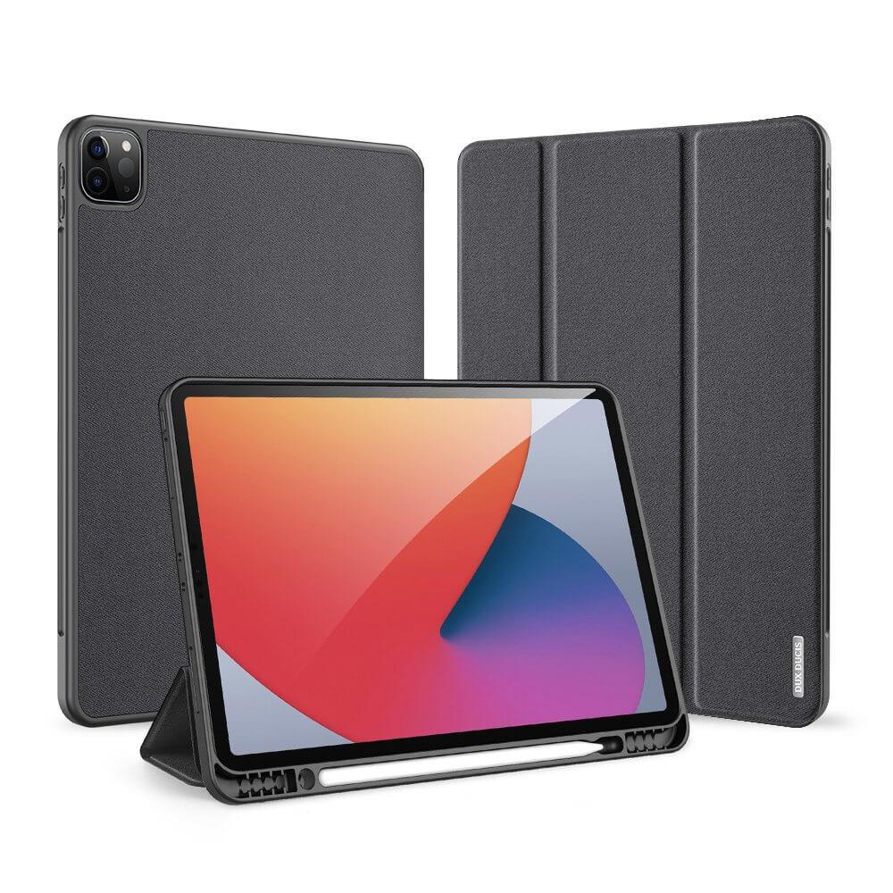 Полиуретанов кейс с поставка и отделение за Apple Pencil 2 за iPad Pro 12.9 M1 (2021) - DUX DUCIS Domo Tablet Case (черен) | JAR Computers Полиуретанов кейс с поставка и отделение за Apple Pencil 2 за iPad Pro 12.9 M1 (2021) - DUX DUCIS Domo Tablet Case (черен)