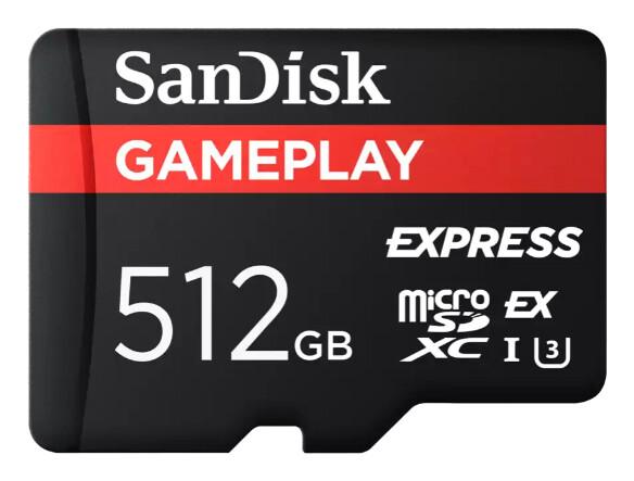 SanDisk GamePlay Express microSD 512GB UHS-I Клас 10