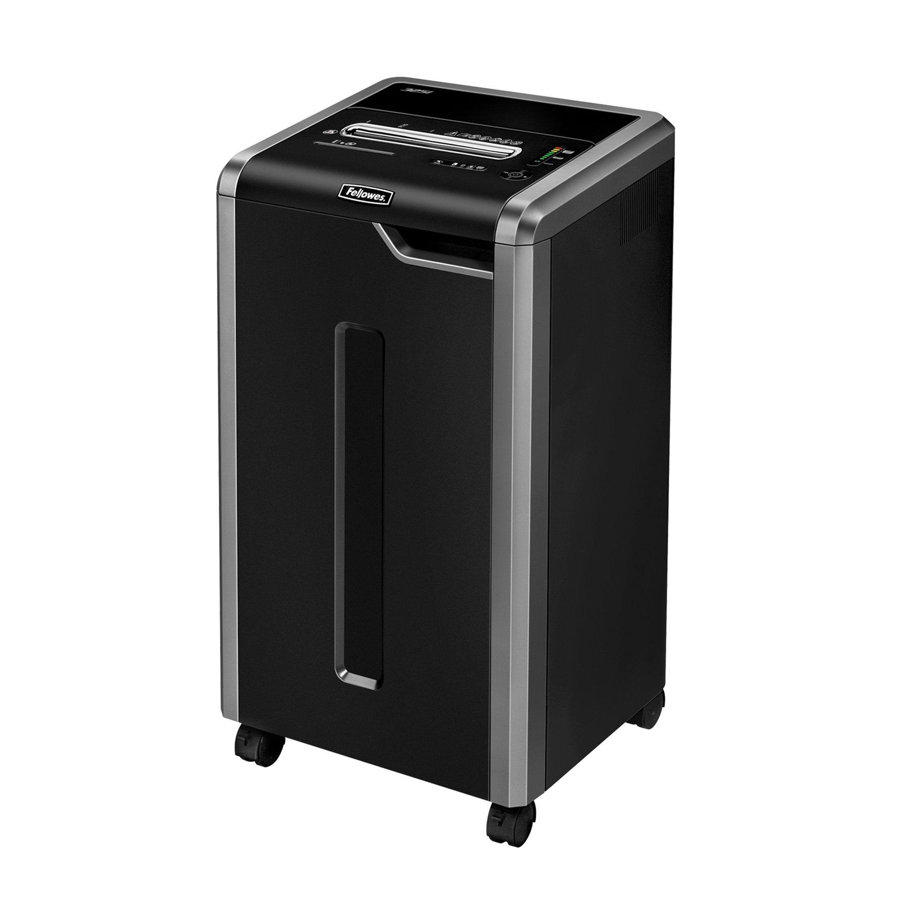 Шредер за унищожаване на документи Fellowes Powershred 325Ci, 100% Jam Proof, Cross-Cut, 83 L, P-4, време за работа 60 мин | JAR Computers Шредер за унищожаване на документи Fellowes Powershred 325Ci, 100% Jam Proof, Cross-Cut, 83 L, P-4, време за работа 60 мин