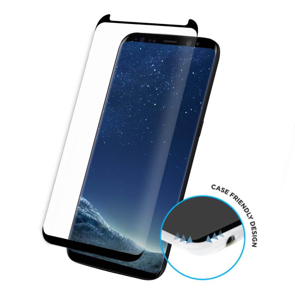 Стъклено покритие с извити ръбове за Samsung Galaxy S8 Plus - VMAX 3D Full Cover Tempered Glass (черен-прозрачен) | JAR Computers Стъклено покритие с извити ръбове за Samsung Galaxy S8 Plus - VMAX 3D Full Cover Tempered Glass (черен-прозрачен)