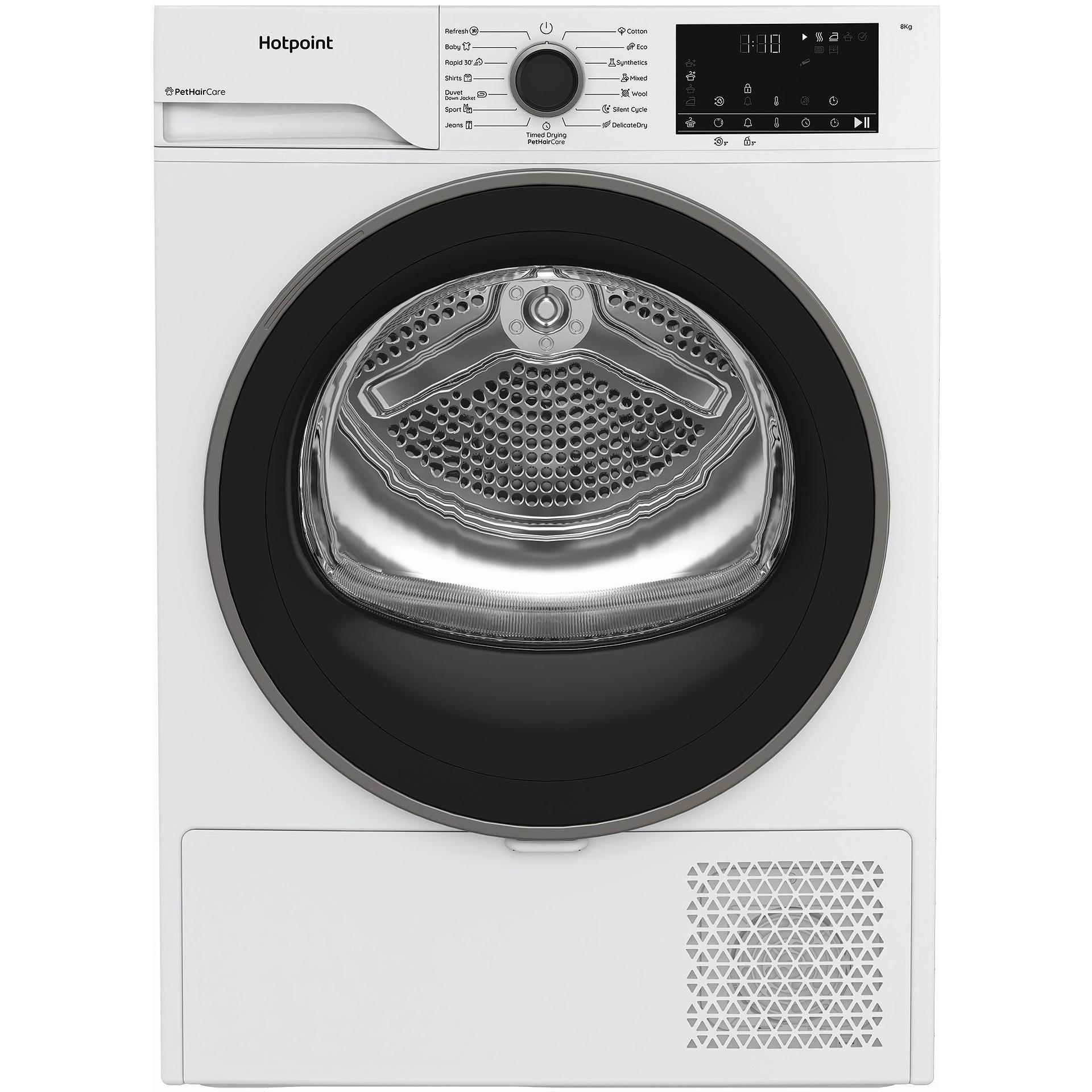 Сушилня Hotpoint-Ariston C HD 84M WBS EE , 8 kg, C                                                                                                                                , Бял