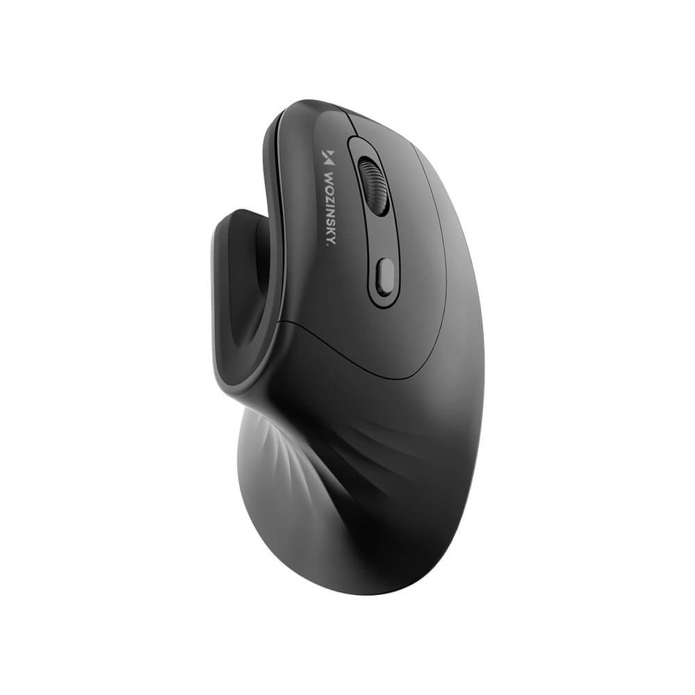 Вертикална ергономична оптична мишка (за Mac и PC) - Wozinsky WWM-1076 Wireless Vertical Ergonomic Mouse 3600 DPI (черен) | JAR Computers Вертикална ергономична оптична мишка (за Mac и PC) - Wozinsky WWM-1076 Wireless Vertical Ergonomic Mouse 3600 DPI (черен)