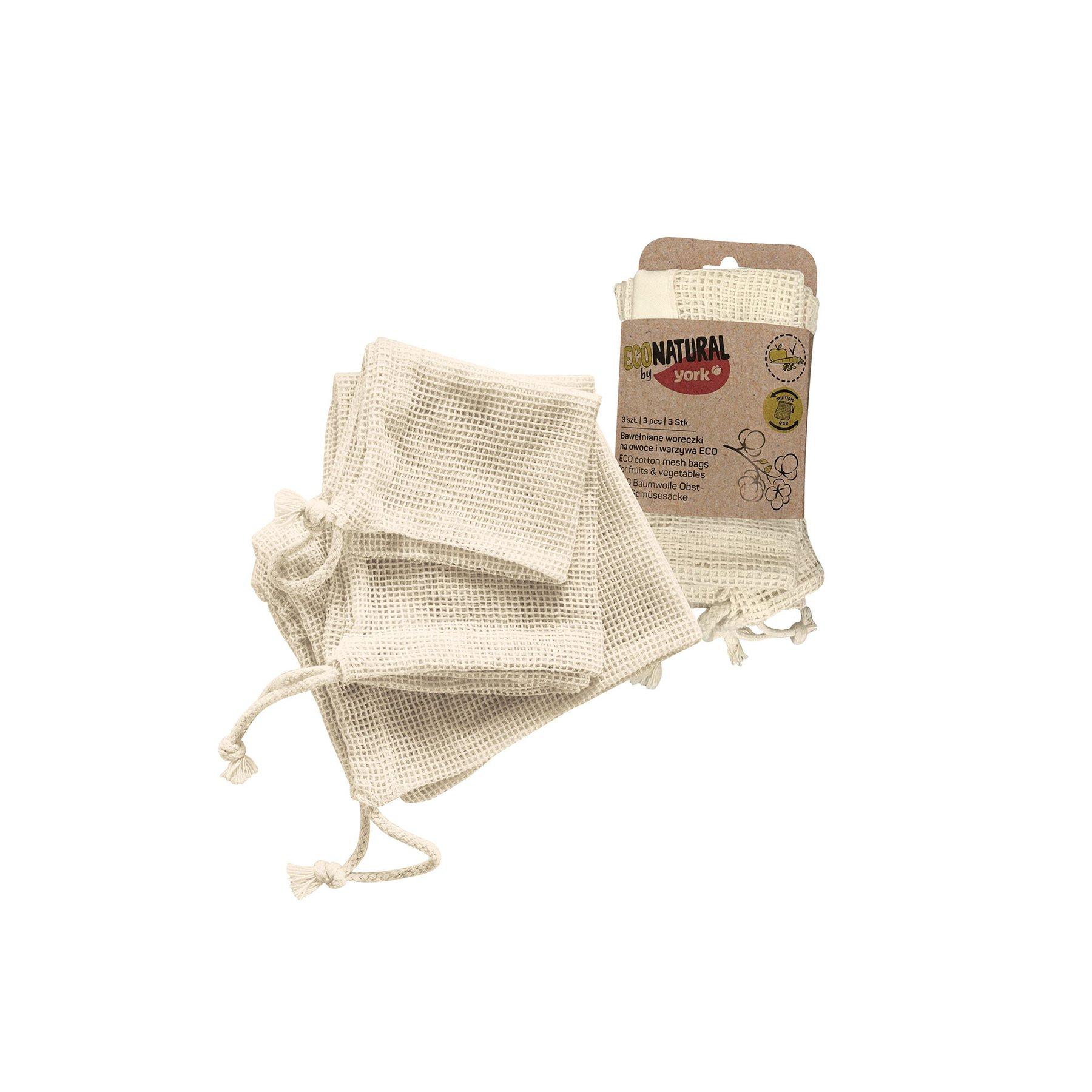 York Торба за плодове и зеленчуци Eco Natural, 3 броя | JAR Computers York Торба за плодове и зеленчуци Eco Natural, 3 броя