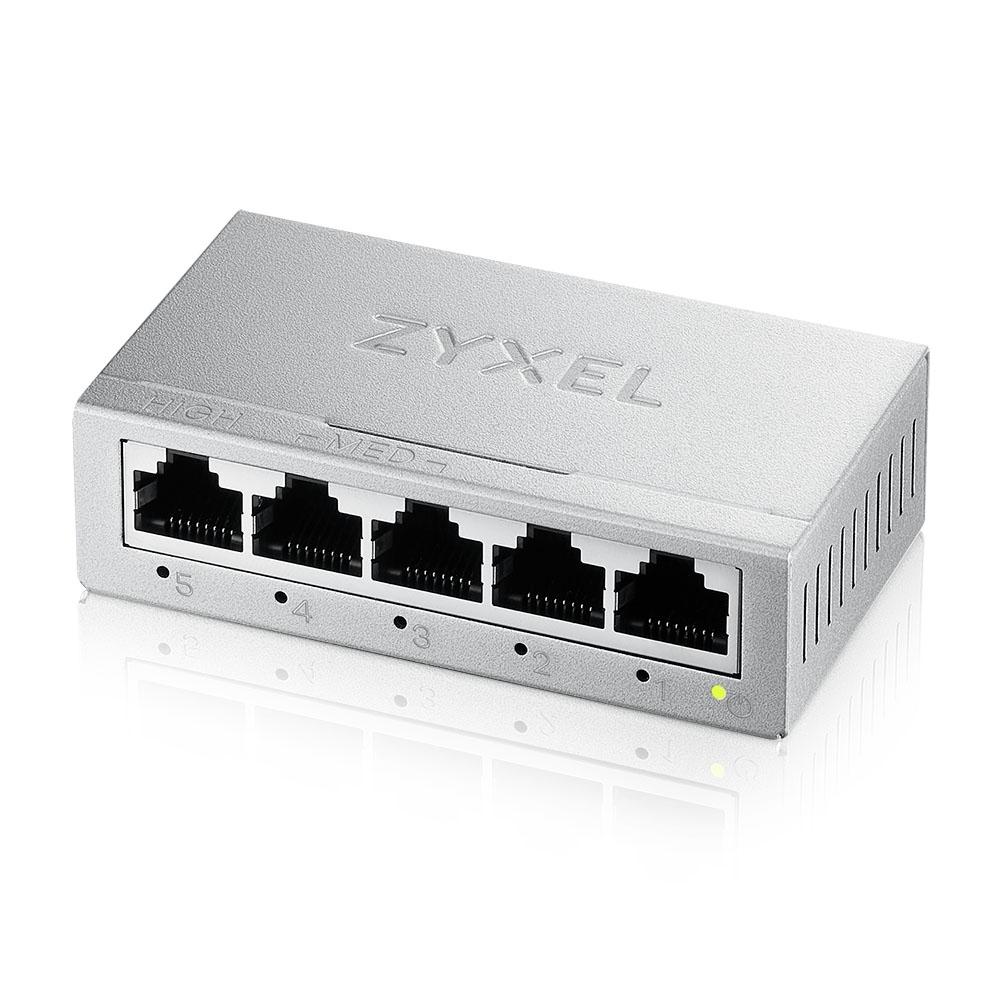 ZyXEL GS-105B v5, 5-Port MINI Desktop Gigabit Ethernet Switch | JAR Computers ZyXEL GS-105B v5, 5-Port MINI Desktop Gigabit Ethernet Switch