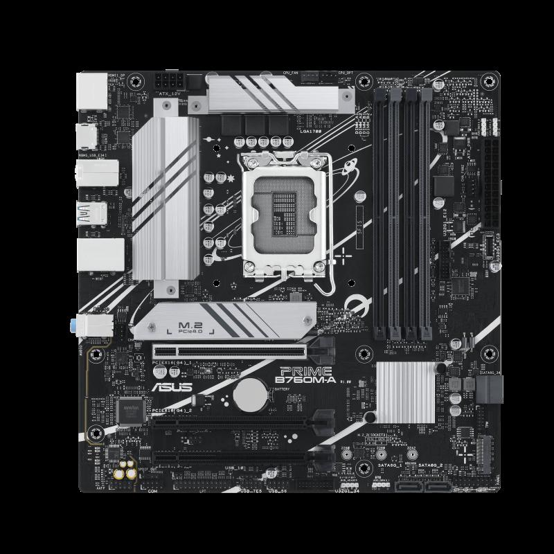 Дънна платка Asus Motherboard PRIME B760M-A-CSM / 90MB1EK0-M0EAYC - Silver/Black - PN 90MB1EK0-M0EAYC | JAR Computers Дънна платка Asus Motherboard PRIME B760M-A-CSM / 90MB1EK0-M0EAYC - Silver/Black - PN 90MB1EK0-M0EAYC