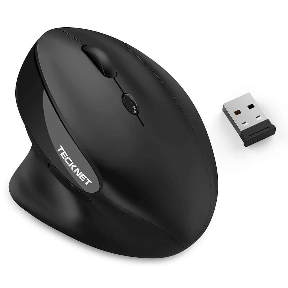 Ергономична оптична мишка (за Mac и PC) - TeckNet EWM01576BA01 Ergonomic Wireless Mouse (черен) | JAR Computers Ергономична оптична мишка (за Mac и PC) - TeckNet EWM01576BA01 Ergonomic Wireless Mouse (черен)