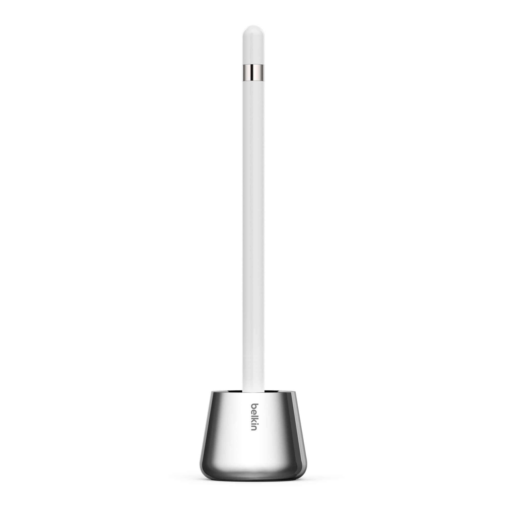 Хромирана поставка за Apple Pencil - Belkin Base for Apple Pencil (сребрист) | JAR Computers Хромирана поставка за Apple Pencil - Belkin Base for Apple Pencil (сребрист)