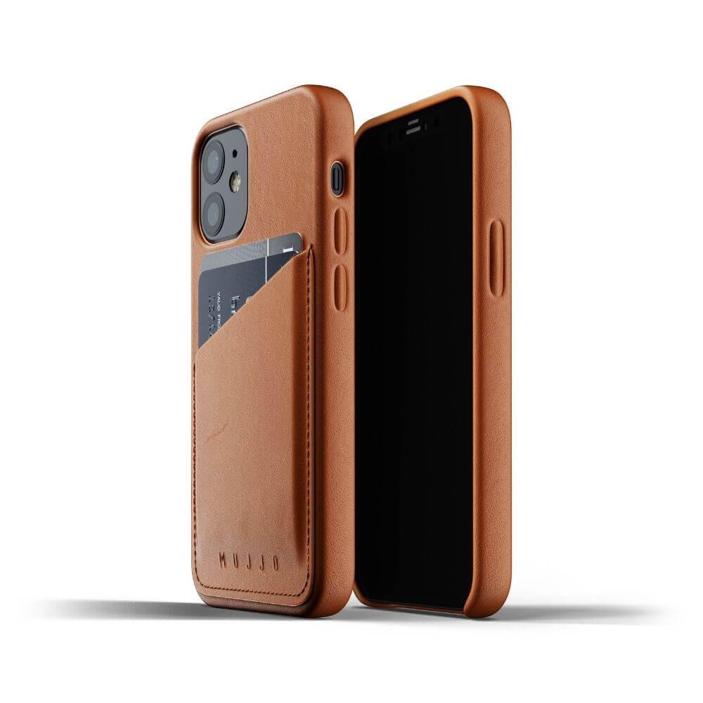 Кожен (естествена кожа) кейс с джоб за кредитна карта за iPhone 12 mini - Mujjo Leather Wallet Case (кафяв) | JAR Computers Кожен (естествена кожа) кейс с джоб за кредитна карта за iPhone 12 mini - Mujjo Leather Wallet Case (кафяв)