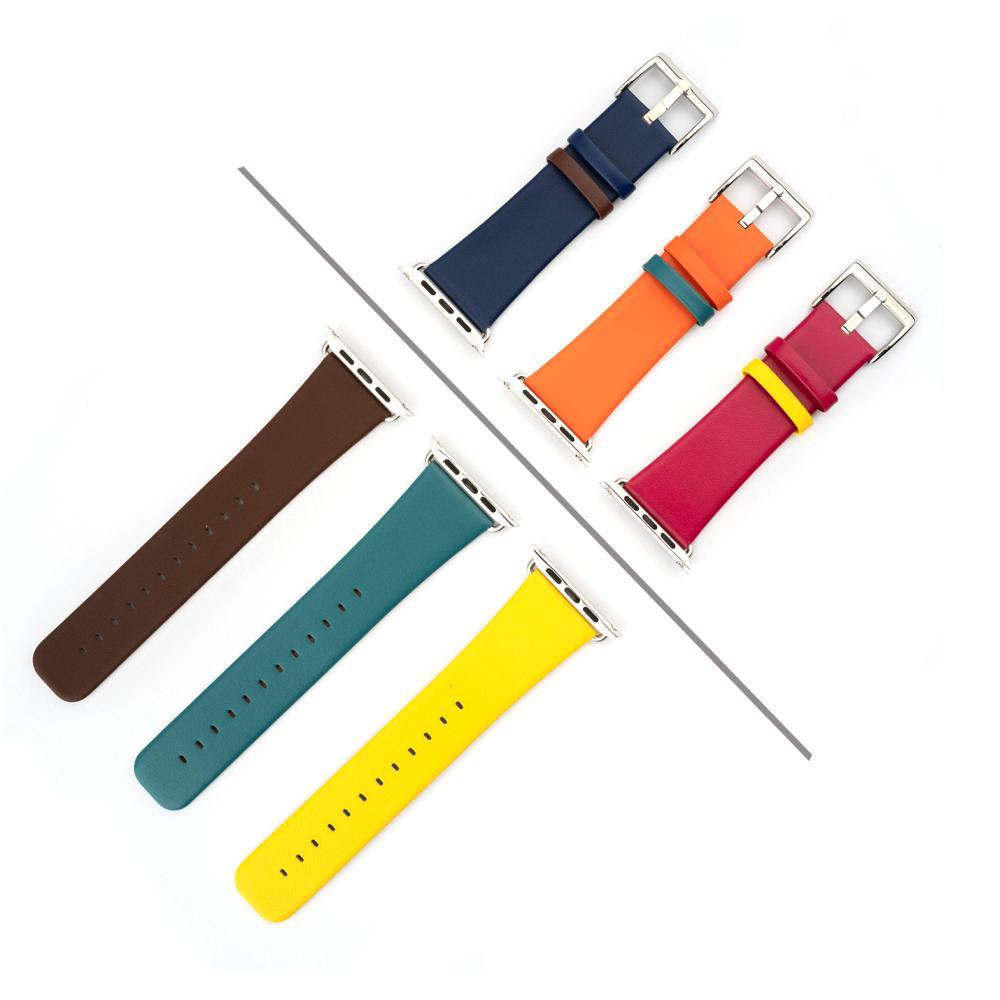 Кожена каишка за Apple Watch 42мм, 44 мм - 4smarts Leather Duett Wrist Band (лилав-розов) | JAR Computers Кожена каишка за Apple Watch 42мм, 44 мм - 4smarts Leather Duett Wrist Band (лилав-розов)