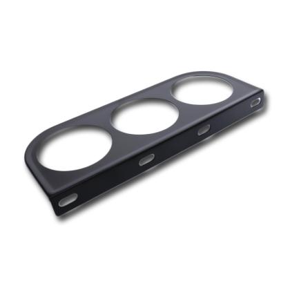 Конзола - стойка за 3 измервателни уреди 52мм - плоска с 4 винта | JAR Computers Конзола - стойка за 3 измервателни уреди 52мм - плоска с 4 винта