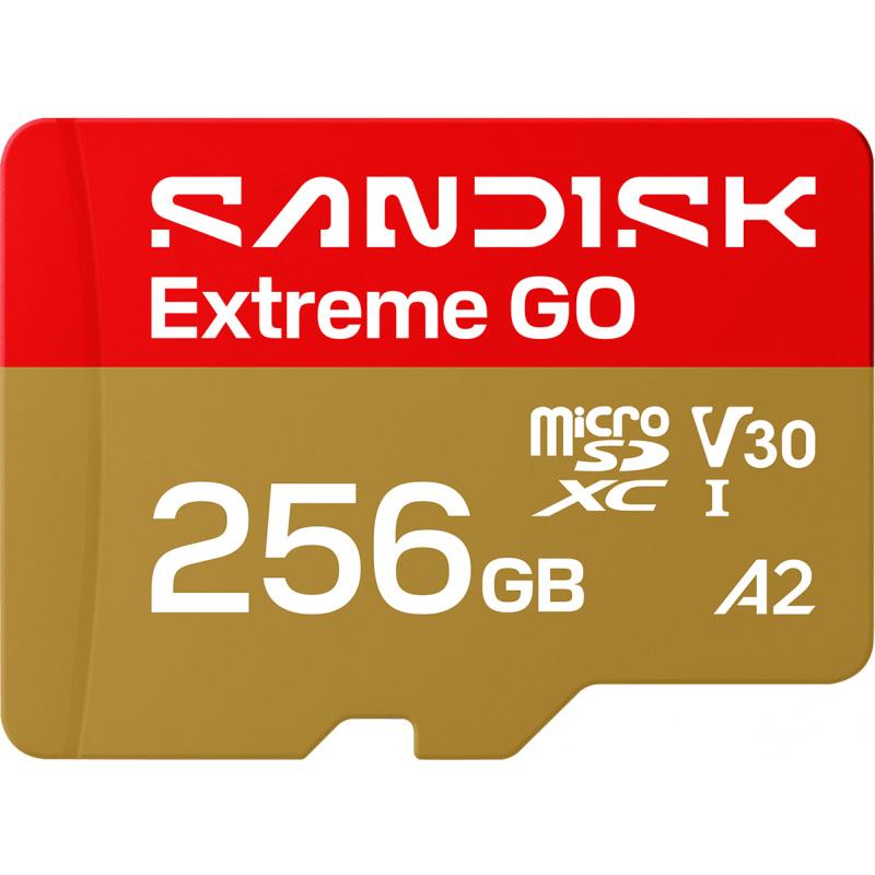 MicroSDXC памет карта без адаптер - SanDisk Extreme GO microSDXC Class 10, A2 Card 256GB | JAR Computers MicroSDXC памет карта без адаптер - SanDisk Extreme GO microSDXC Class 10, A2 Card 256GB